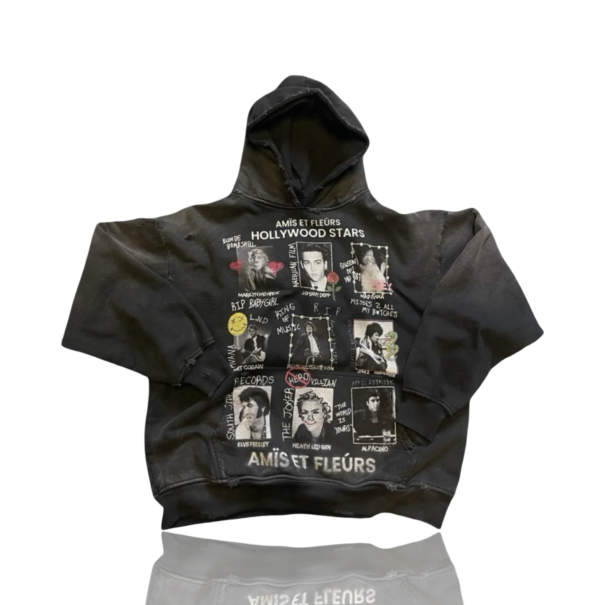 Amis Et Fleurs Hollywood Stars Hoodie
