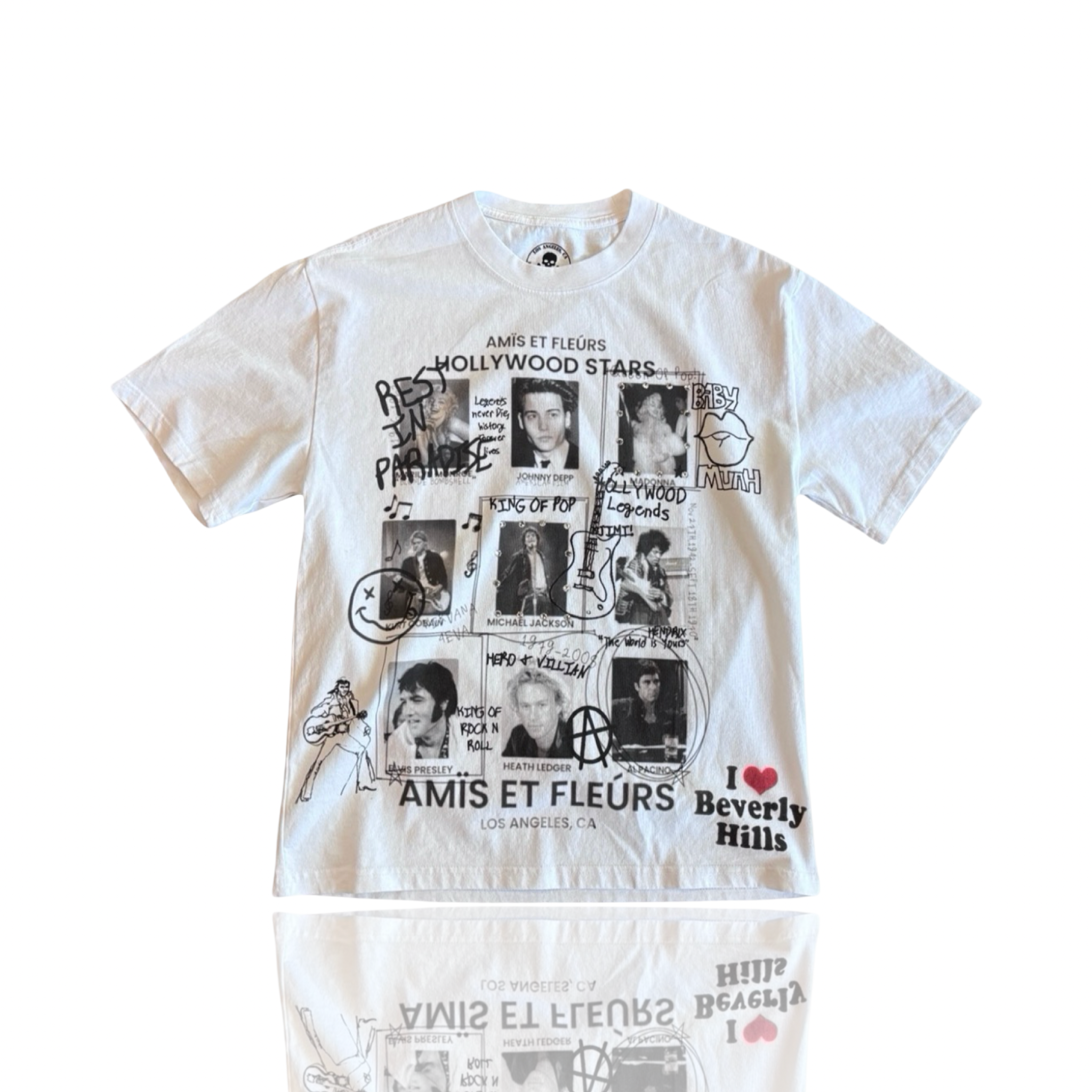 Amis Et Fleurs Hollywood Stars Tee
