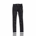Amiri Black Serif Logo Distressed Jeans