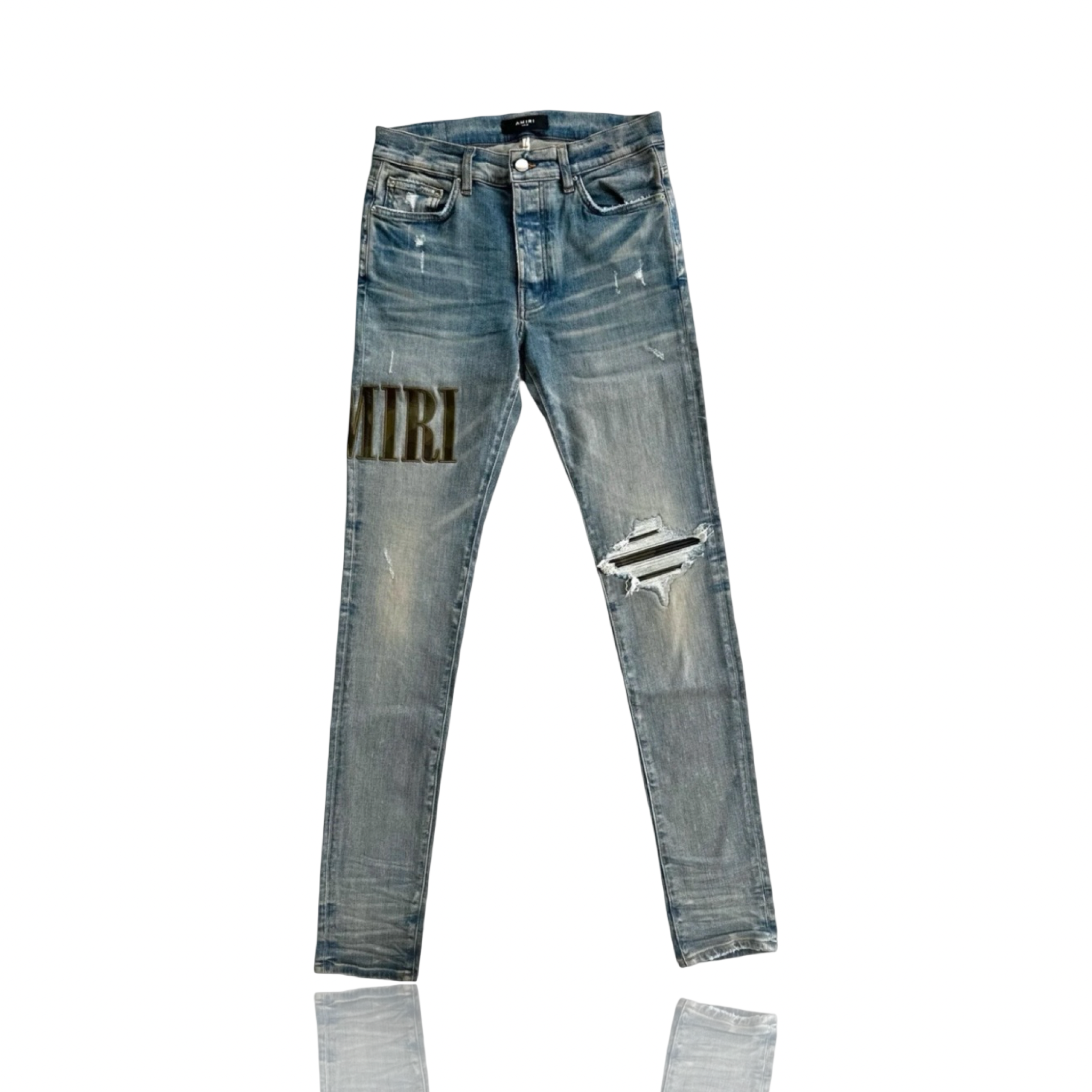 Amiri Clay Indigo Camouflage Core Applique Logo