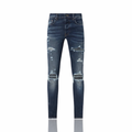 Amiri Leather MX1 Deep Classic Jeans
