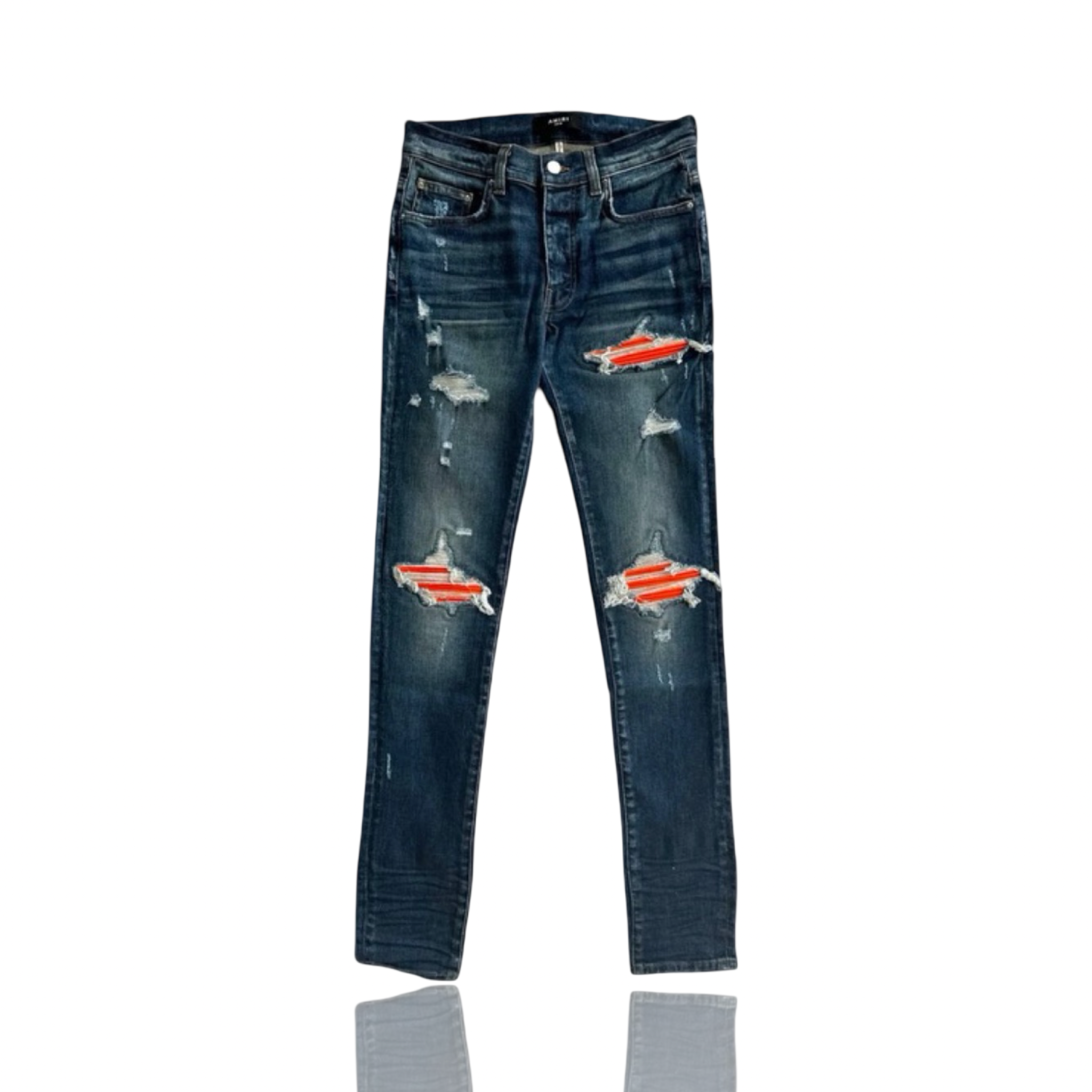 Amiri MX1 Blue Orange Jeans