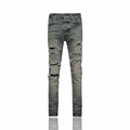 Amiri Sequin Thrasher Clay Indigo Jeans