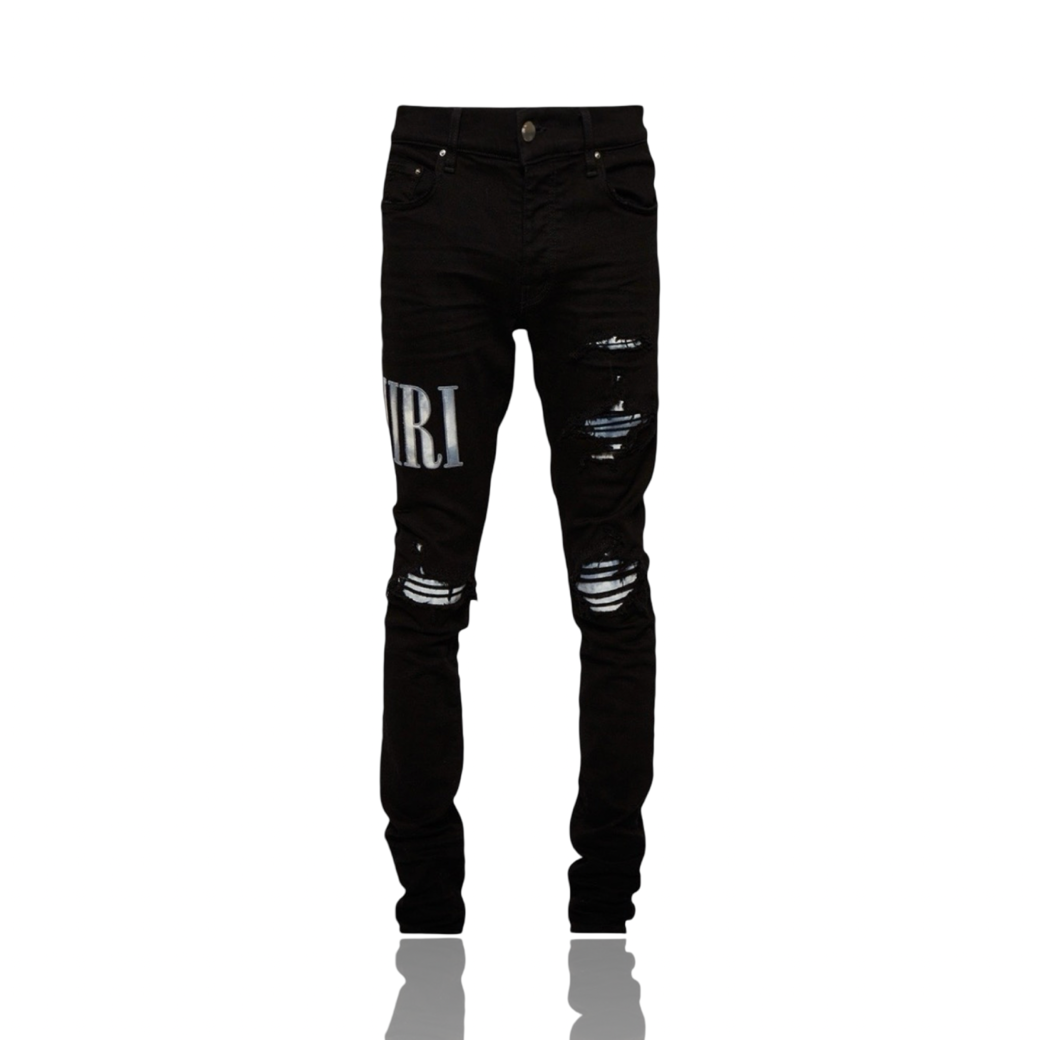 Amiri Tie Dye Core Logo Jean Black