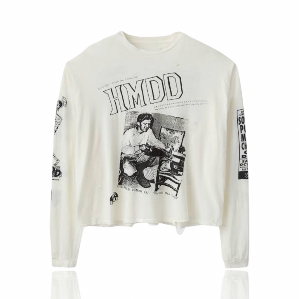 Happy Memories Don't Die Fanzine Longsleeve White