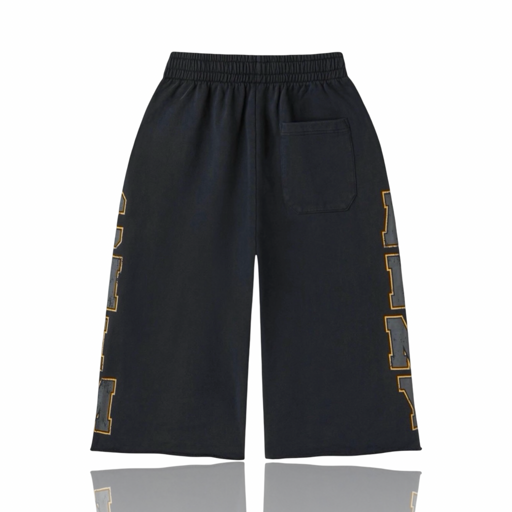 Happy Memories Don't Die Army Sweat Shorts 3/4 Black
