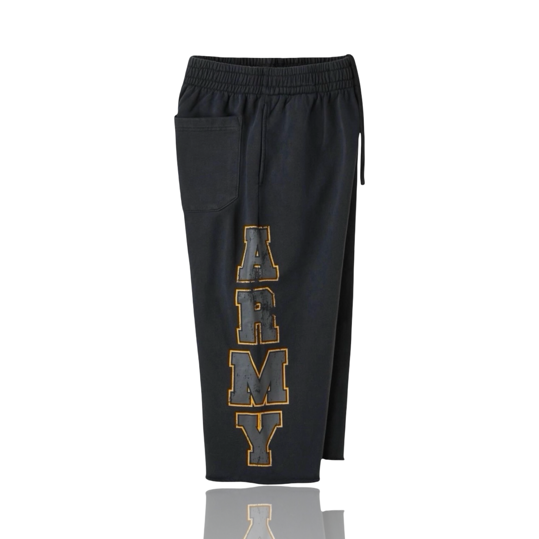 Happy Memories Don't Die Army Sweat Shorts 3/4 Black