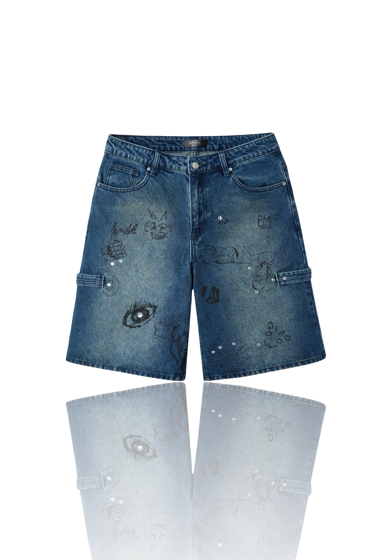 Happy Memories Don't Die Graffiti Jorts