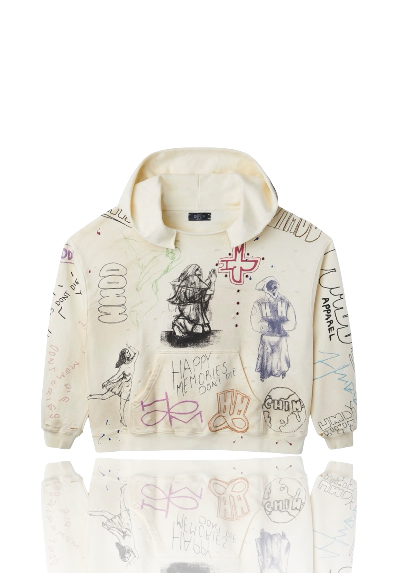 Happy Memories Don't Die Sketch Hoodie