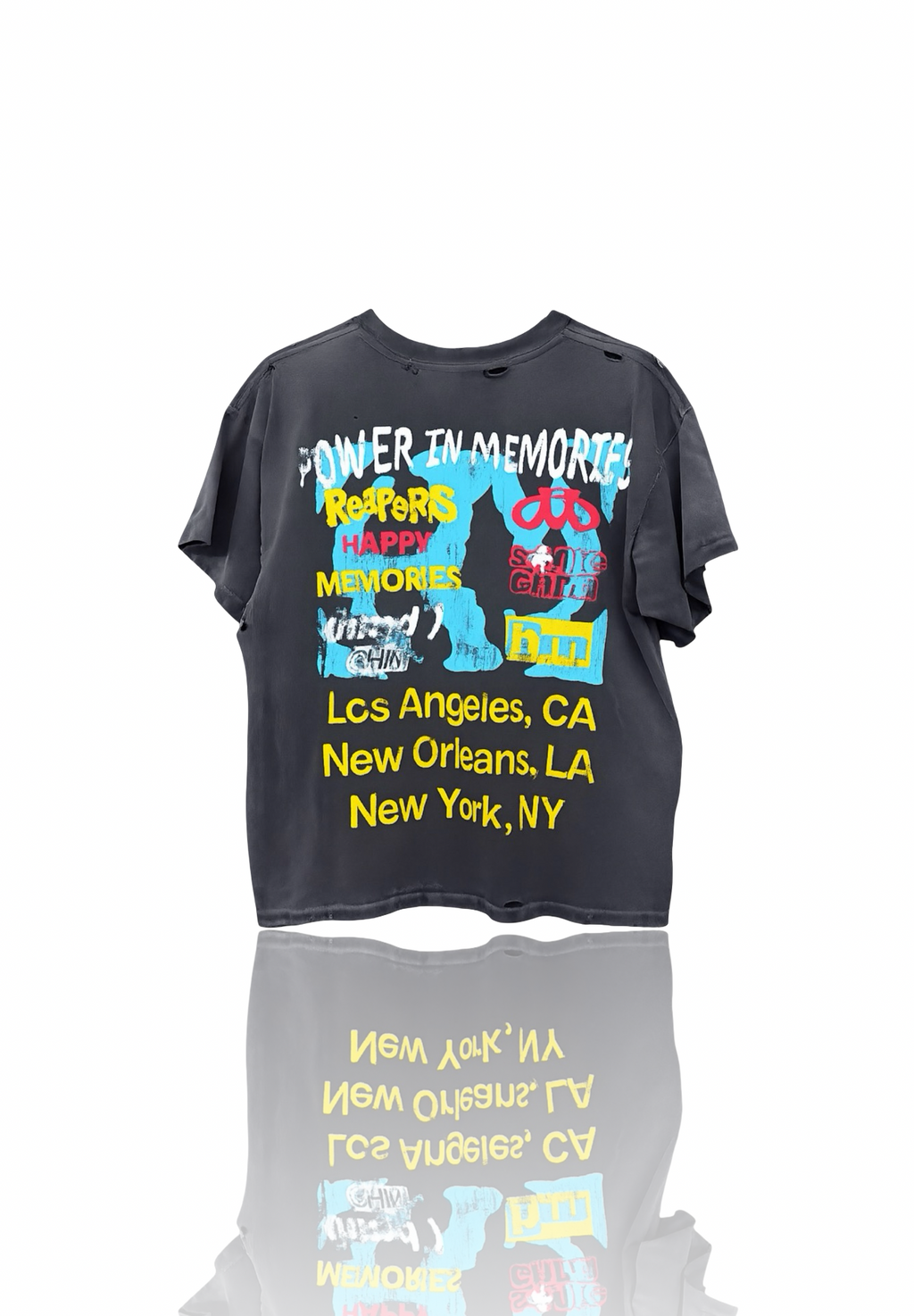 Happy Memories Don't Die World Tour Tee Washed Black