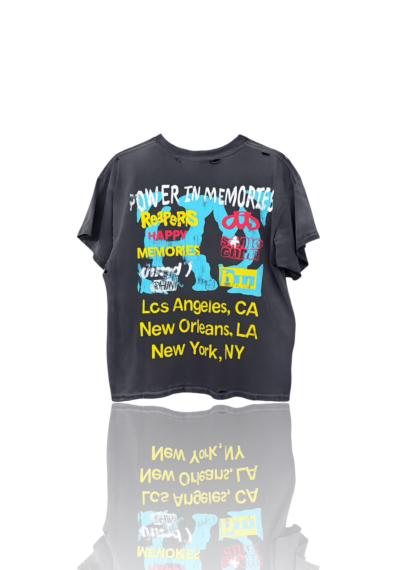 Happy Memories Don't Die World Tour Tee Washed Black