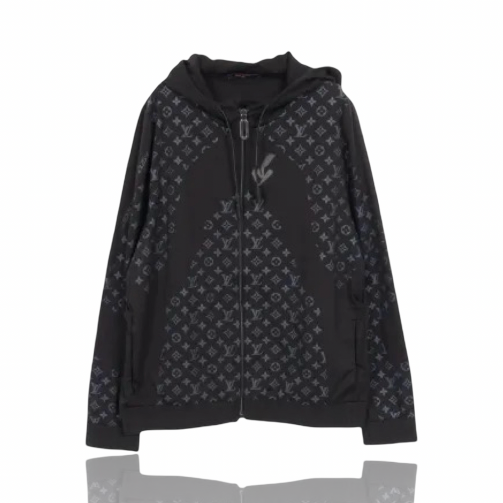 Louis Vuitton Black 2054 Monogram Heat Reflective Zip Up