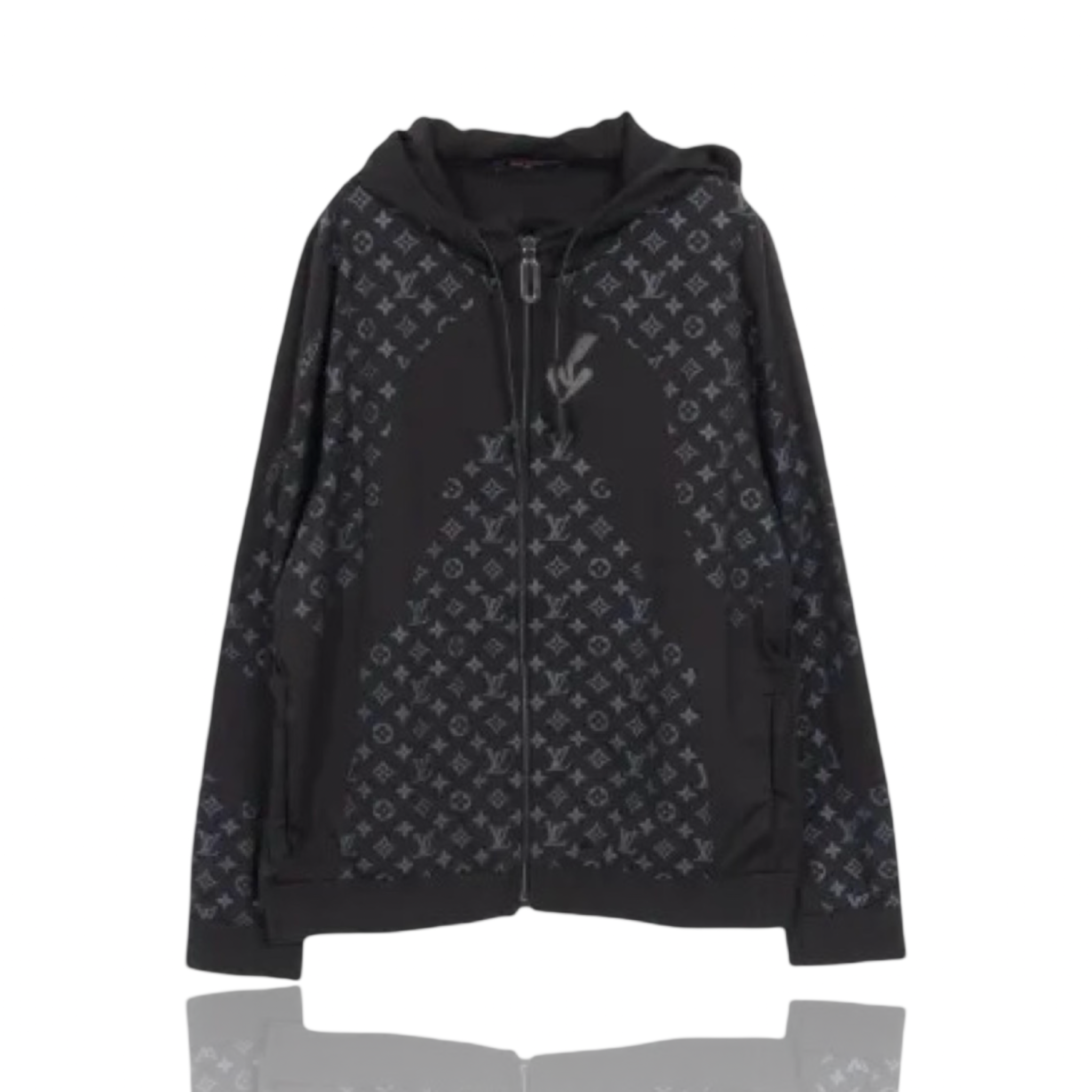 Louis Vuitton Black 2054 Monogram Heat Reflective Zip Up