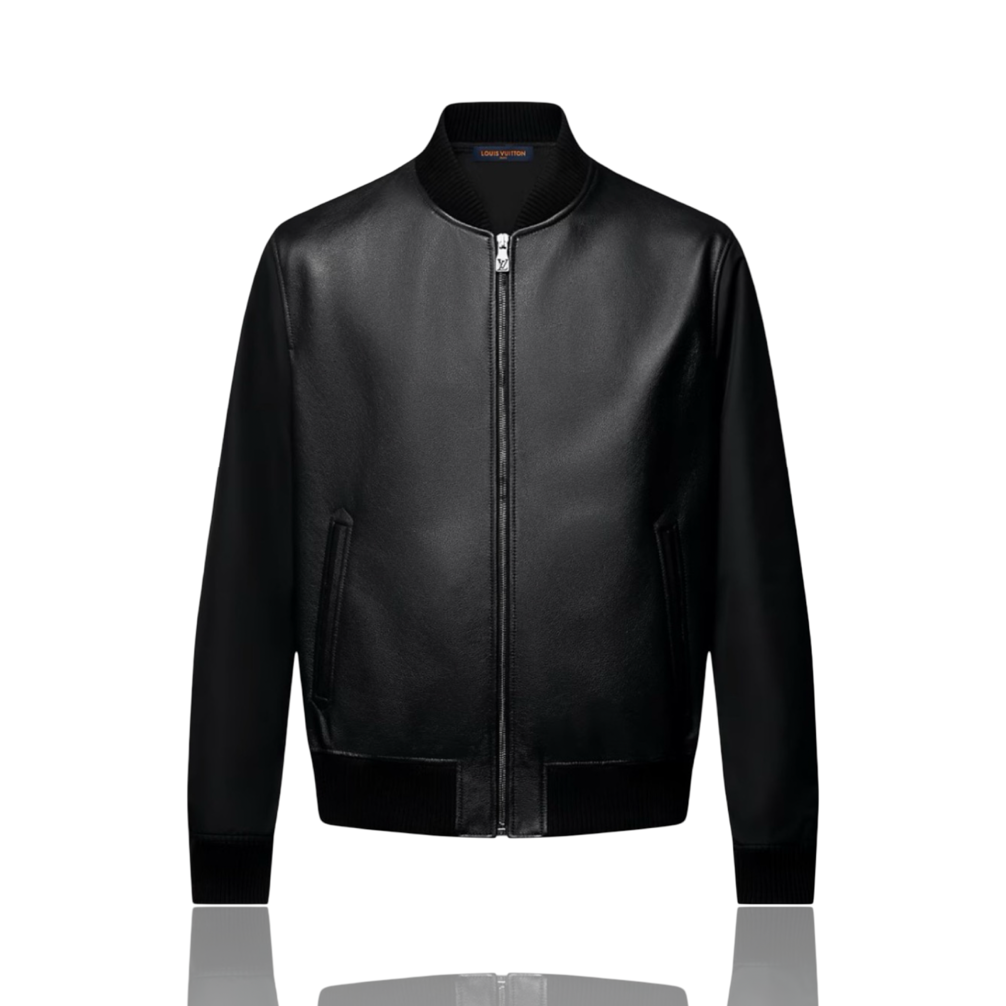 Louis Vuitton Black Monogram Reversible Leather Jacket