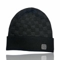 Louis Vuitton Damier Wool Beanie Black
