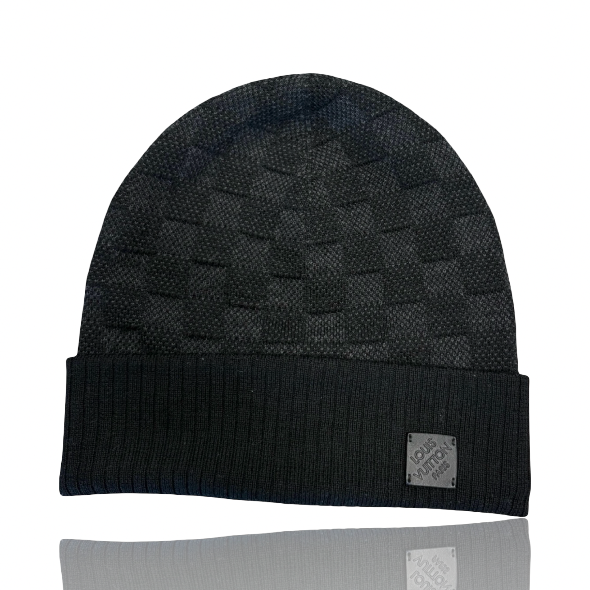 Louis Vuitton Damier Wool Beanie Black