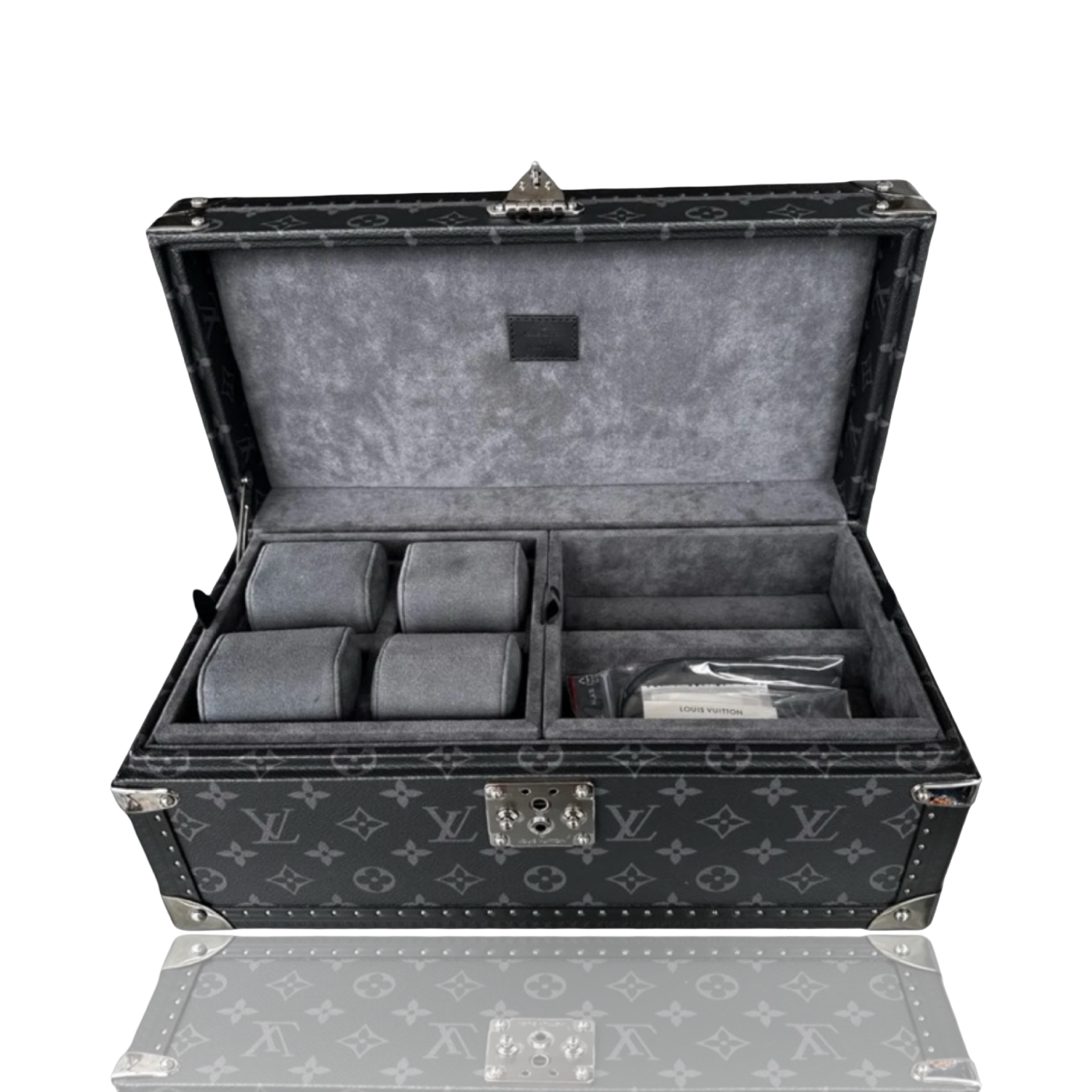 Louis Vuitton Custom Painted Monogram Eclipse Coffret Accessories Trunk