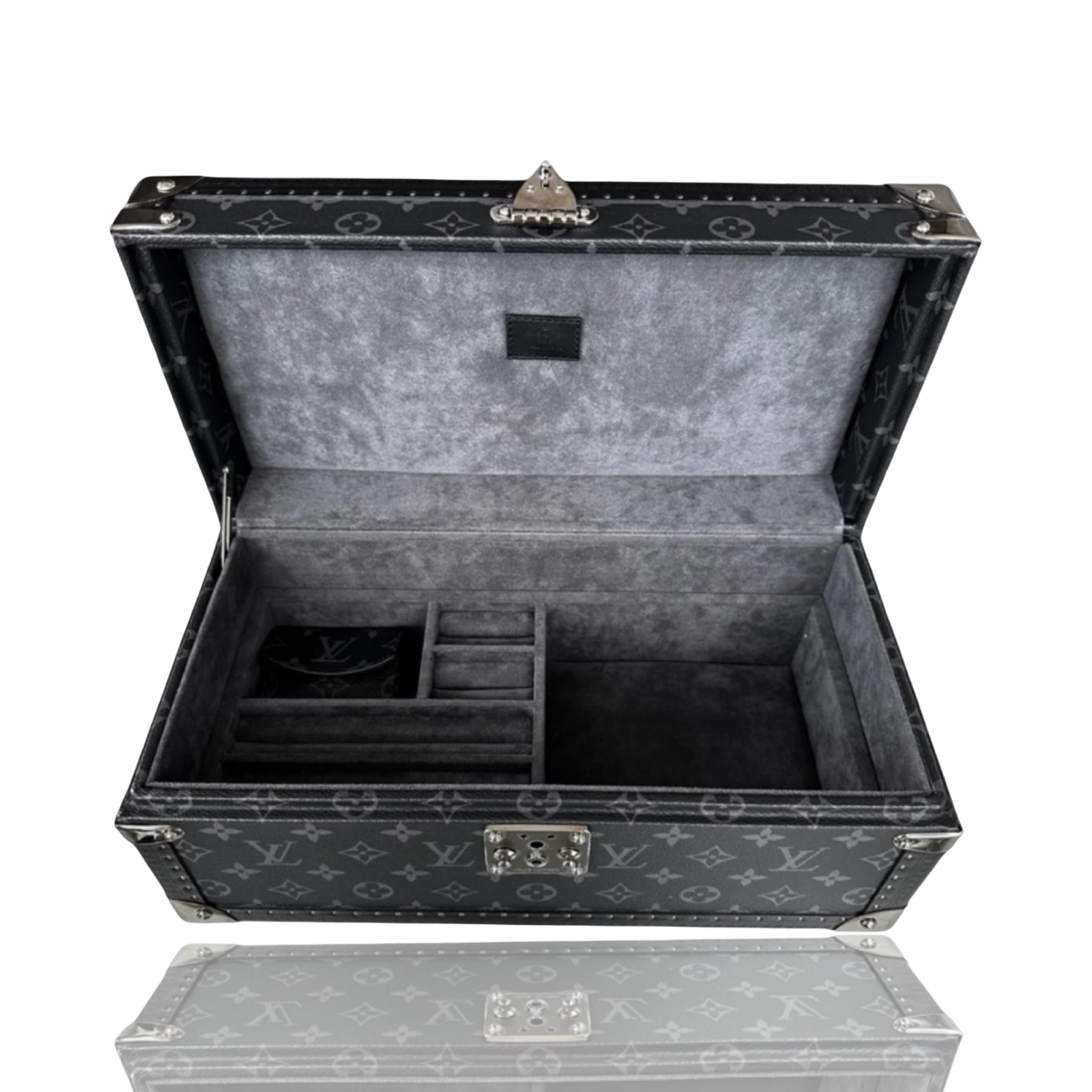 Louis Vuitton Custom Painted Monogram Eclipse Coffret Accessories Trunk