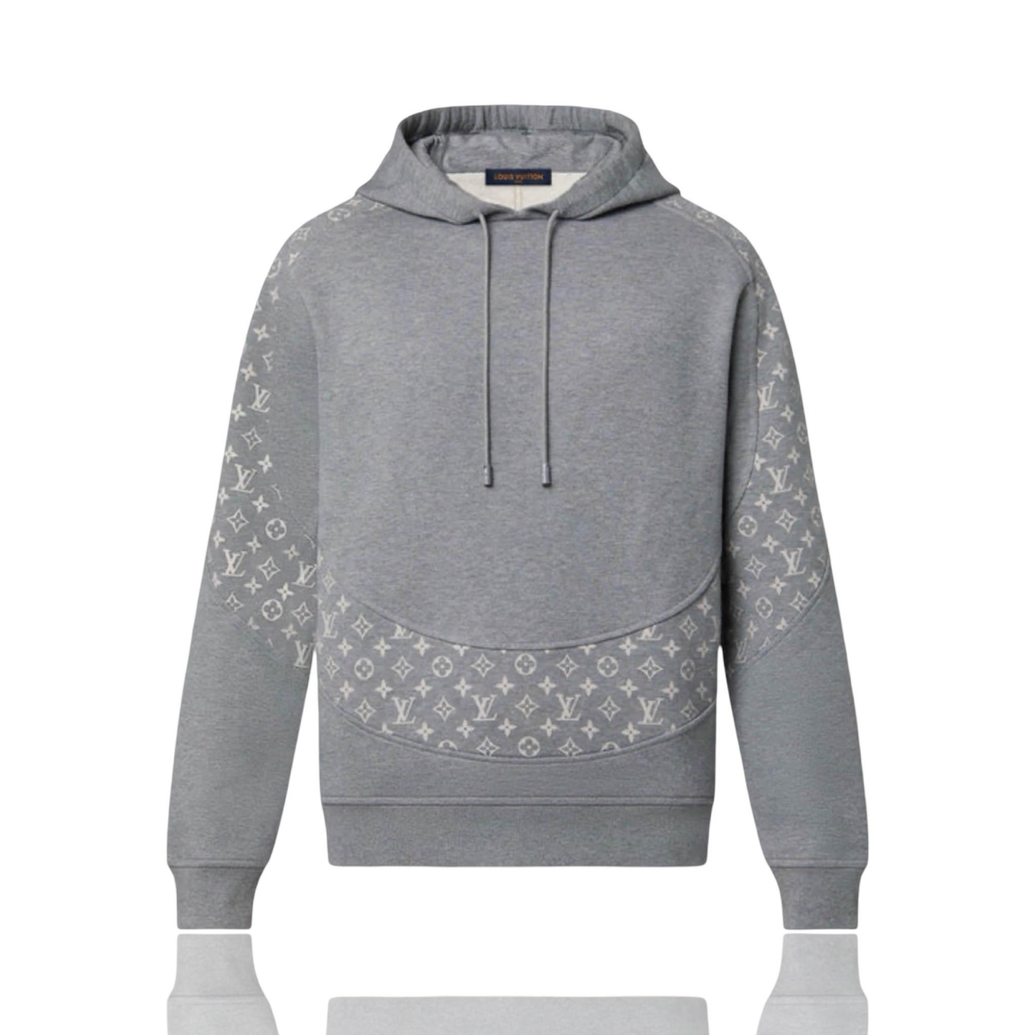 Louis Vuitton Grey Circle Cut Hoodie