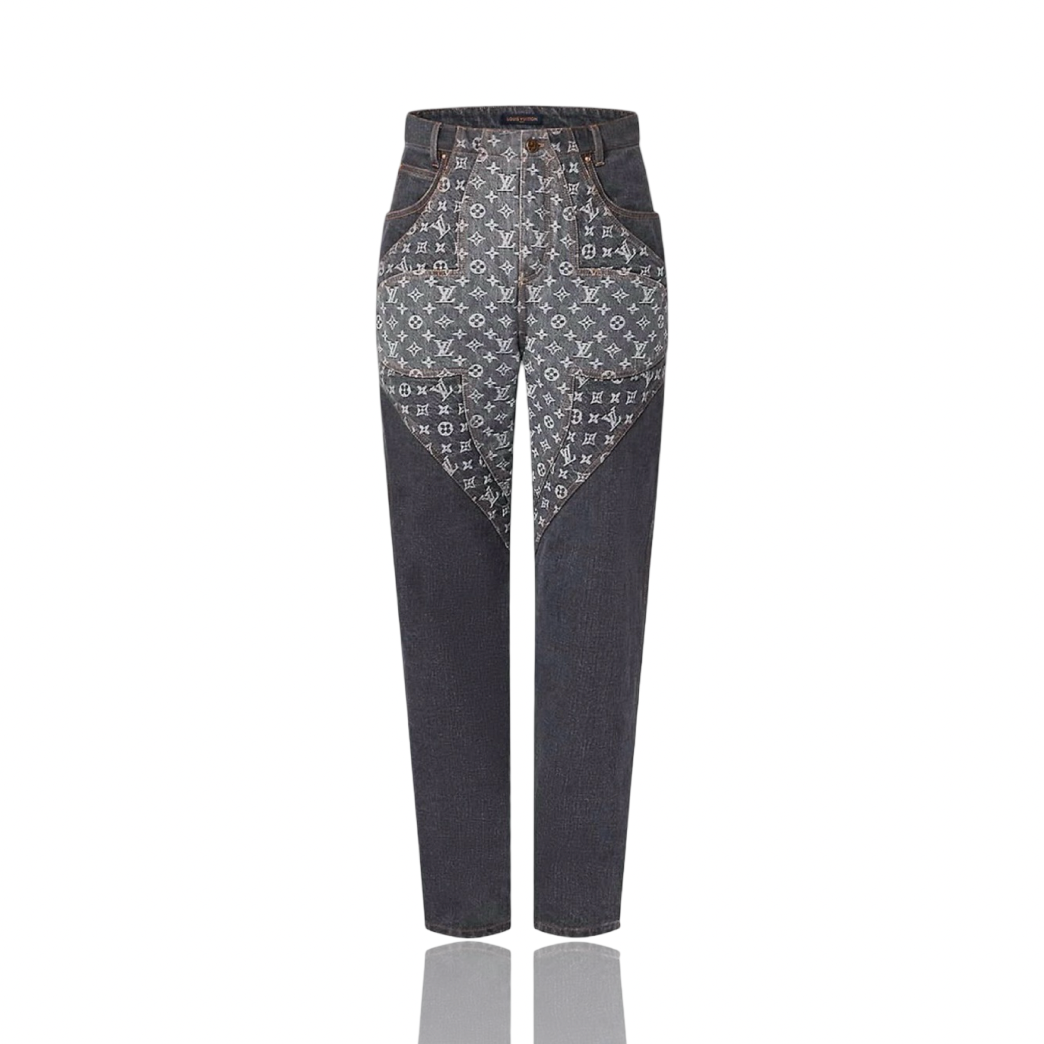 Louis Vuitton Grey Flower Monogram Denim