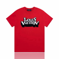 Louis Vuitton Intarsia Logo T Shirt Red