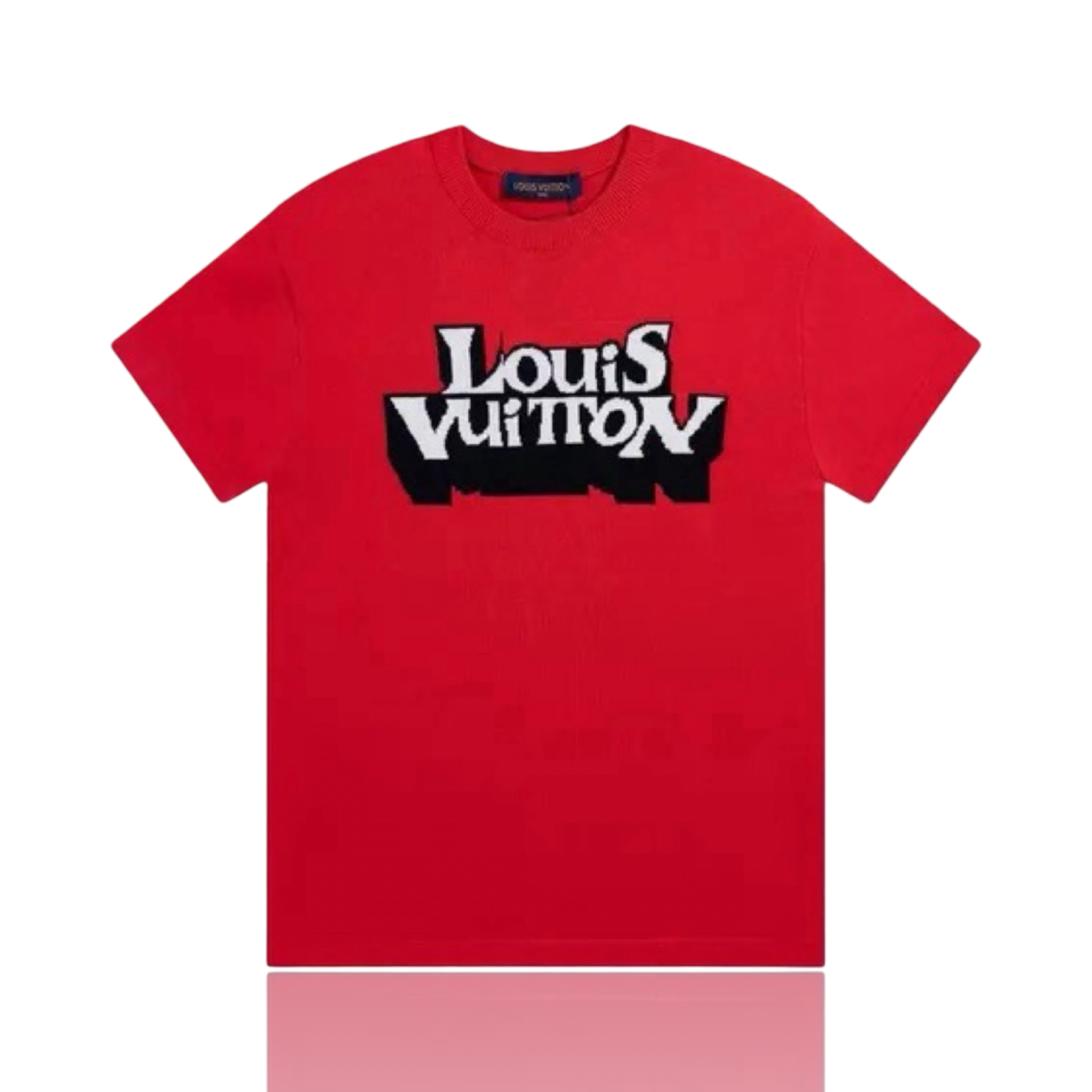 Louis Vuitton Intarsia Logo T Shirt Red