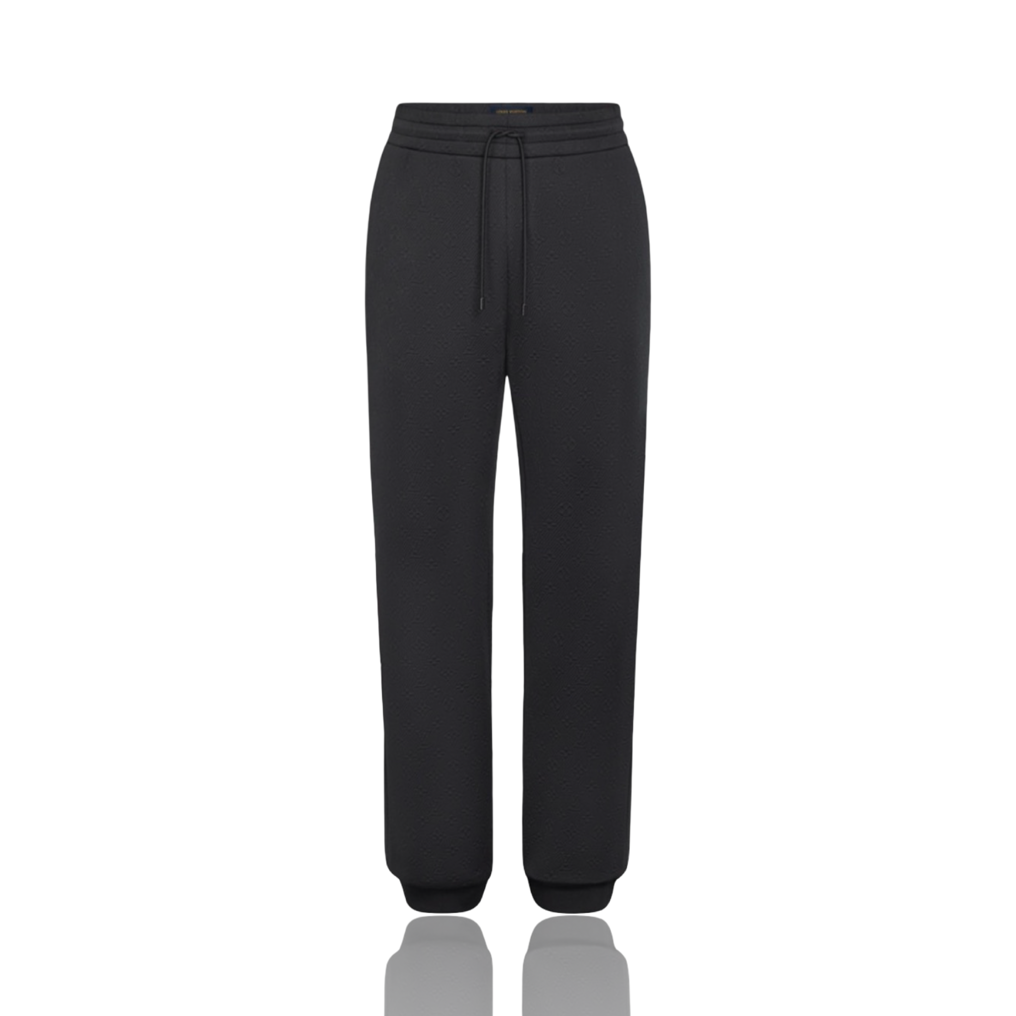 Louis Vuitton Logo Print Trousers Black
