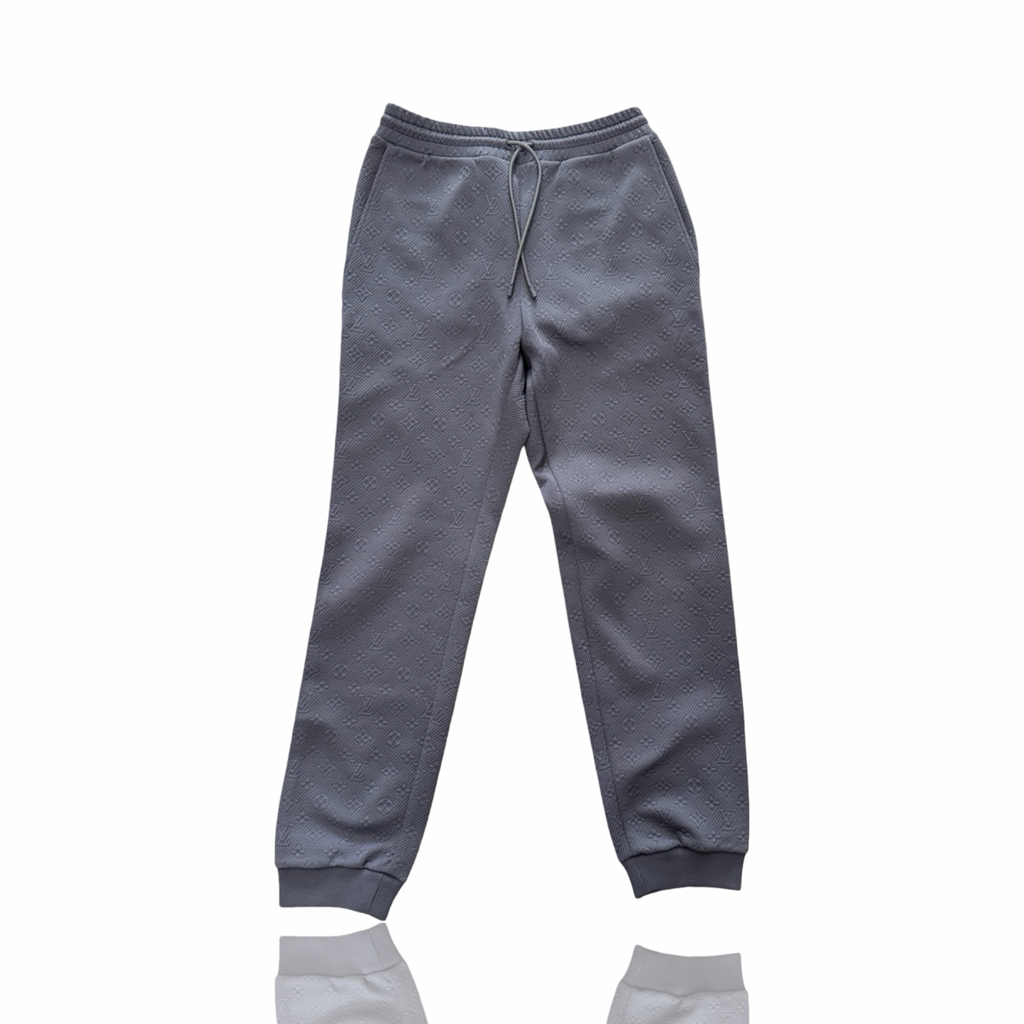 Louis Vuitton Logo Print Trousers Grey