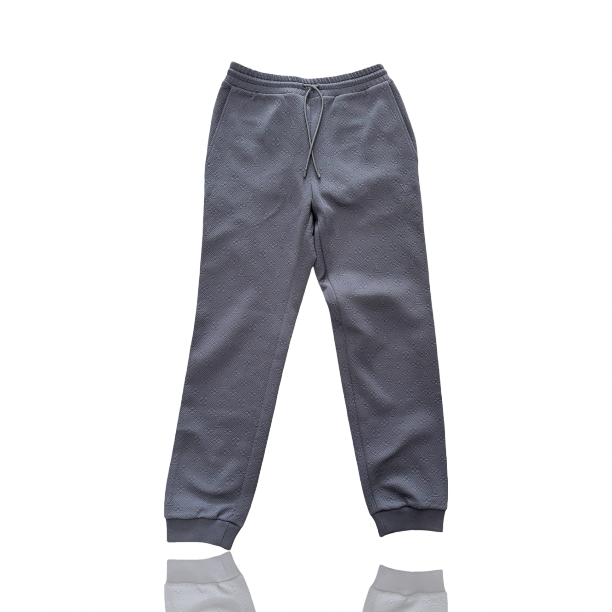 Louis Vuitton Logo Print Trousers Grey