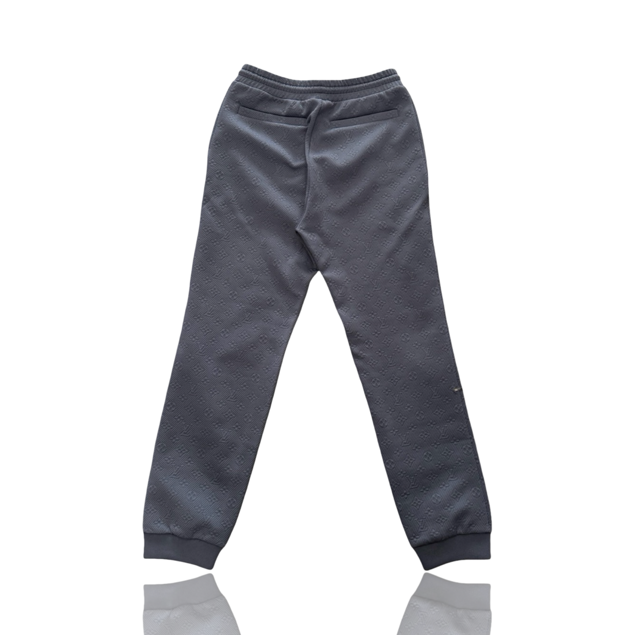 Louis Vuitton Logo Print Trousers Grey