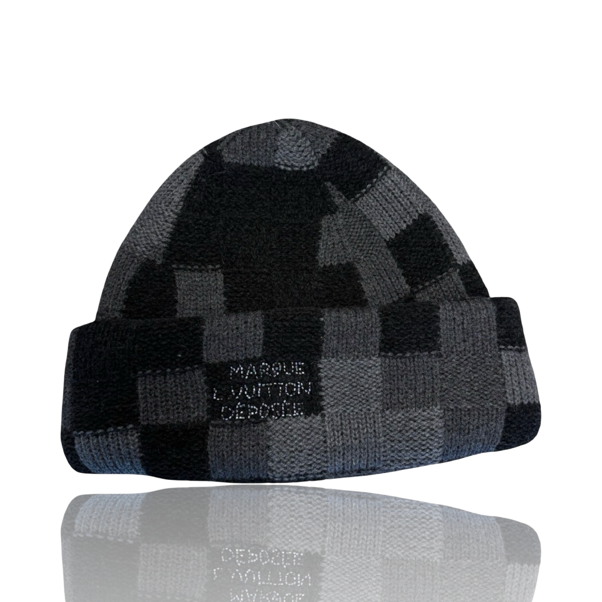 Louis Vuitton Damier Snugged Beanie Black