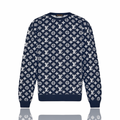Louis Vuitton Monogram Jacquard Crewneck Navy