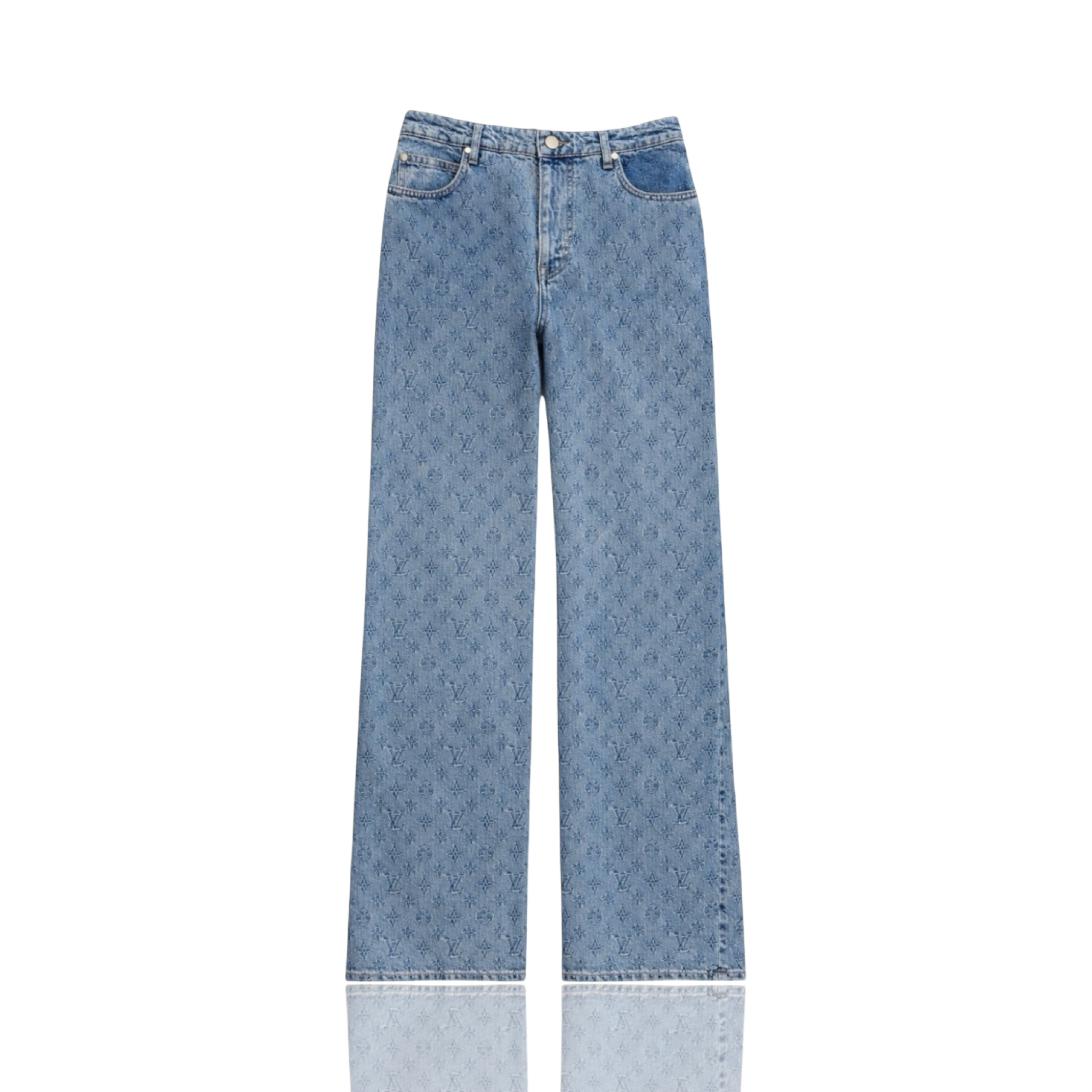 Louis Vuitton Monogram Jacquard Skate Jeans Indigo