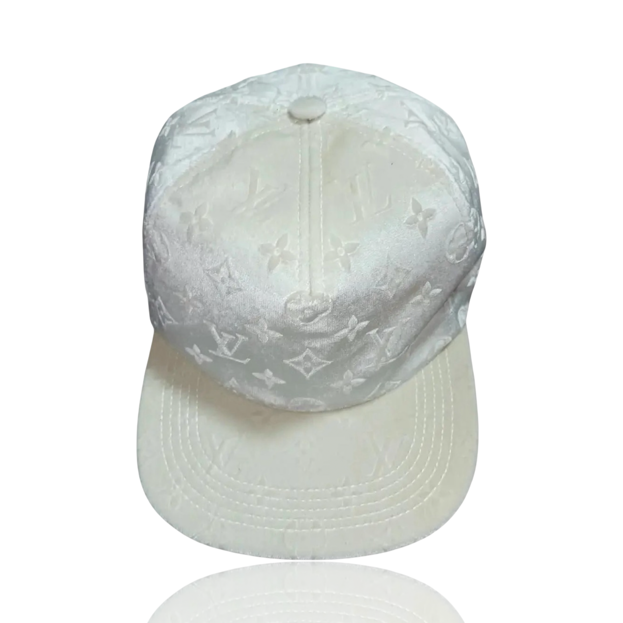 Louis Vuitton Monogram Velvet Cap Cream
