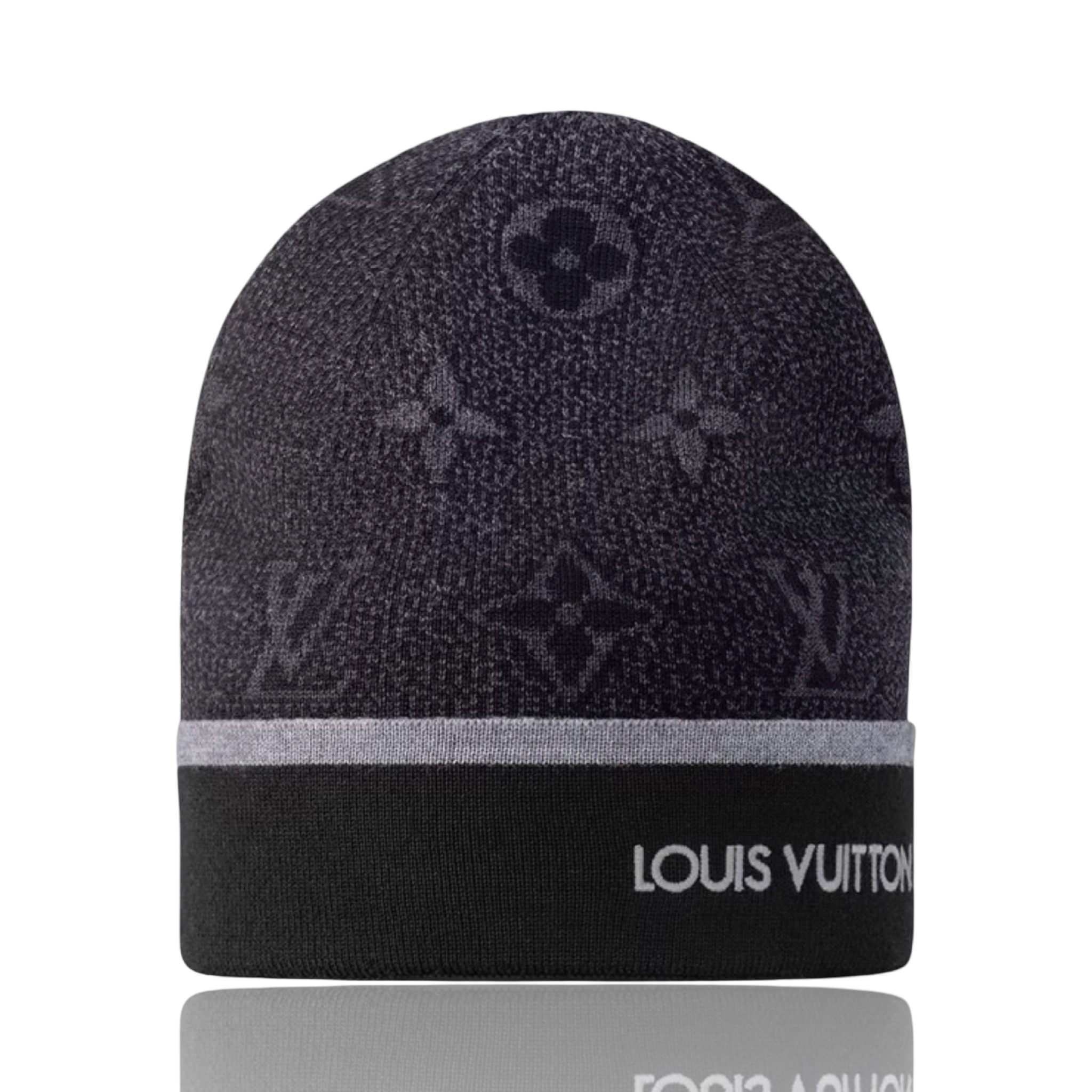 Louis Vuitton My Monogram Eclipse Beanie Grey
