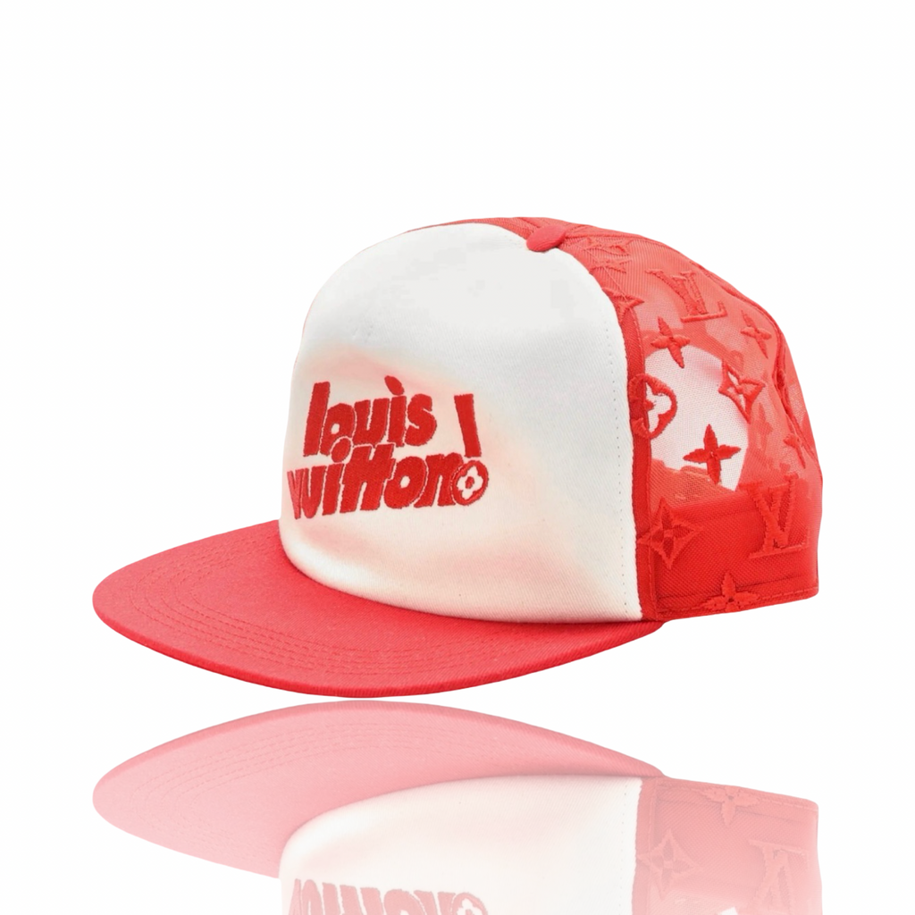 Louis Vuitton Soho Exclusive Mesh Hat Red/White