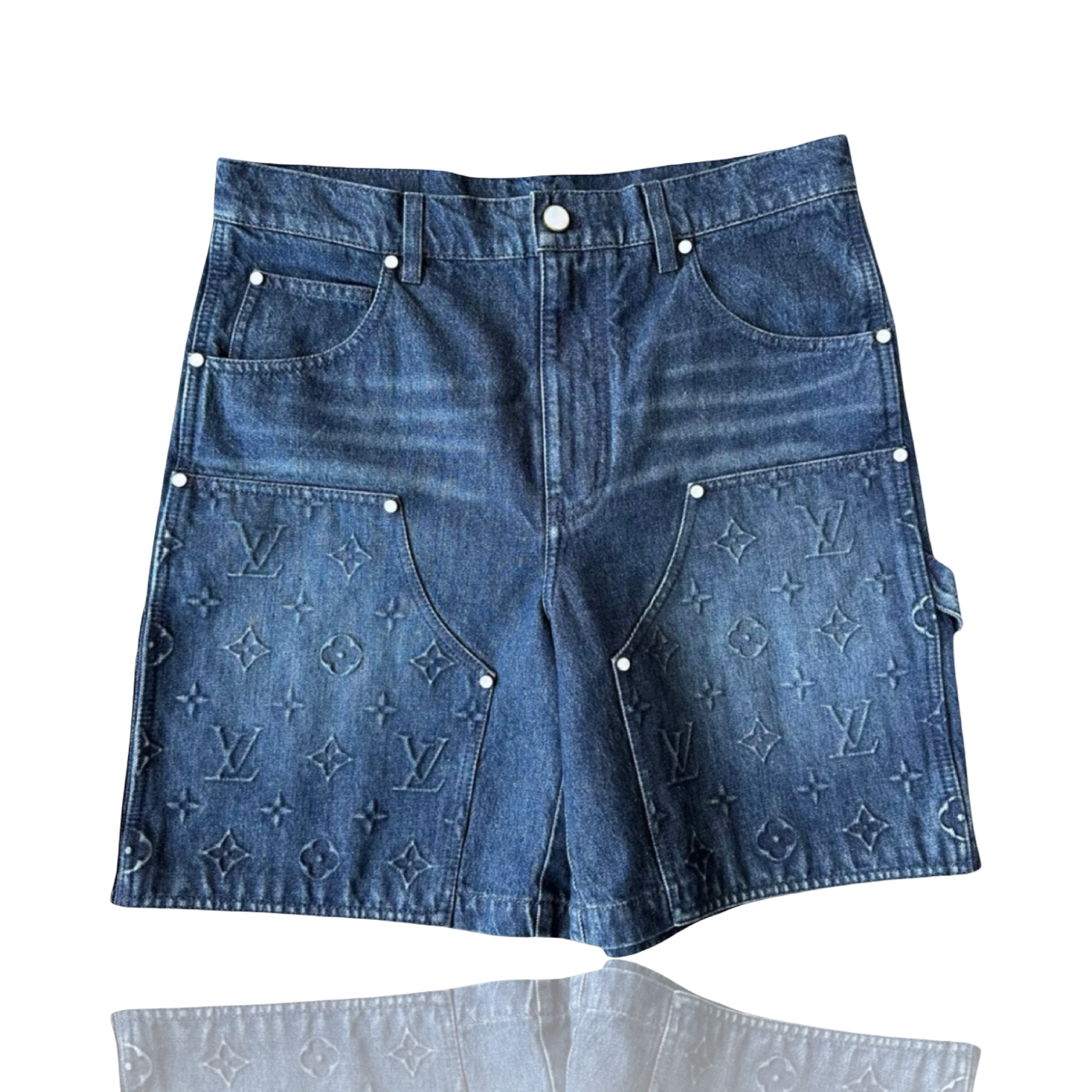Louis Vuitton Monogram Carpenter Blue Shorts