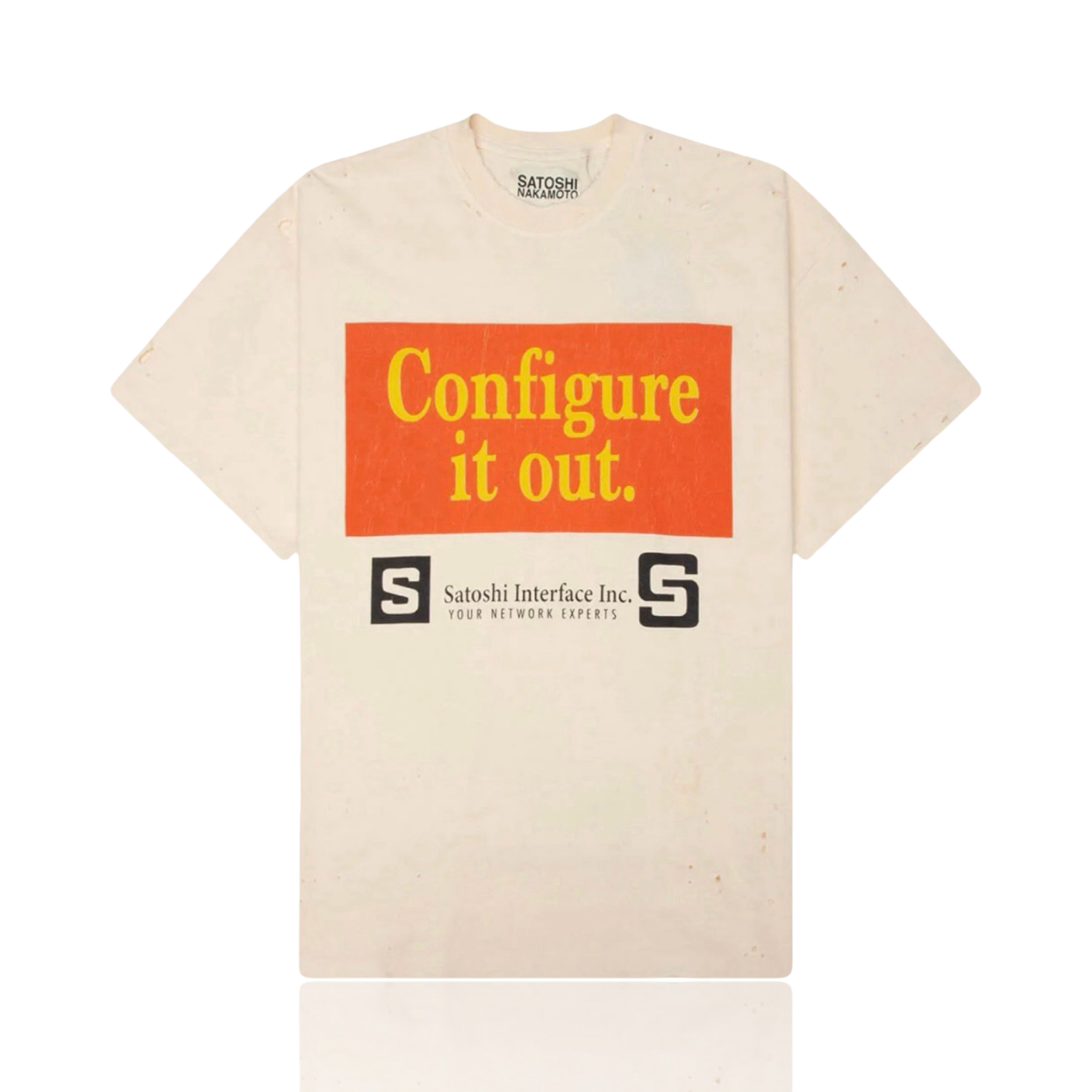 Satoshi Nakamoto Configure Tee White