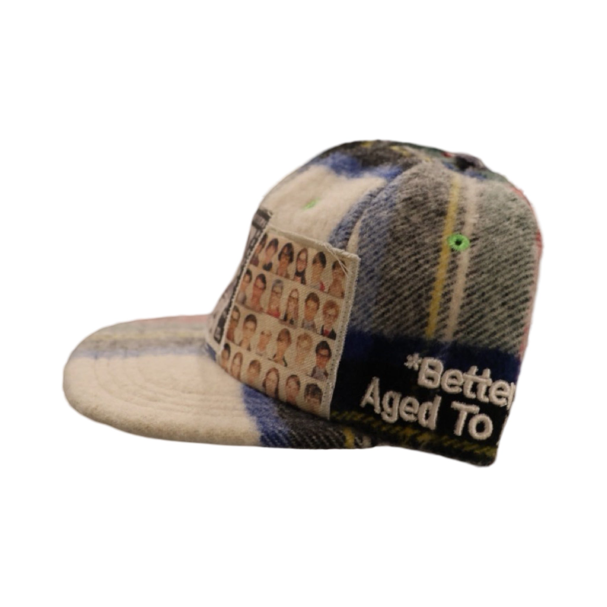 *Better With Age Plaid Pattern Reconstructed Hat #4