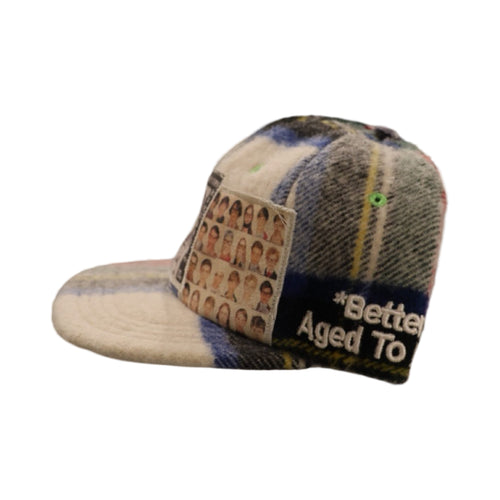 *Better With Age Plaid Pattern Reconstructed Hat #4
