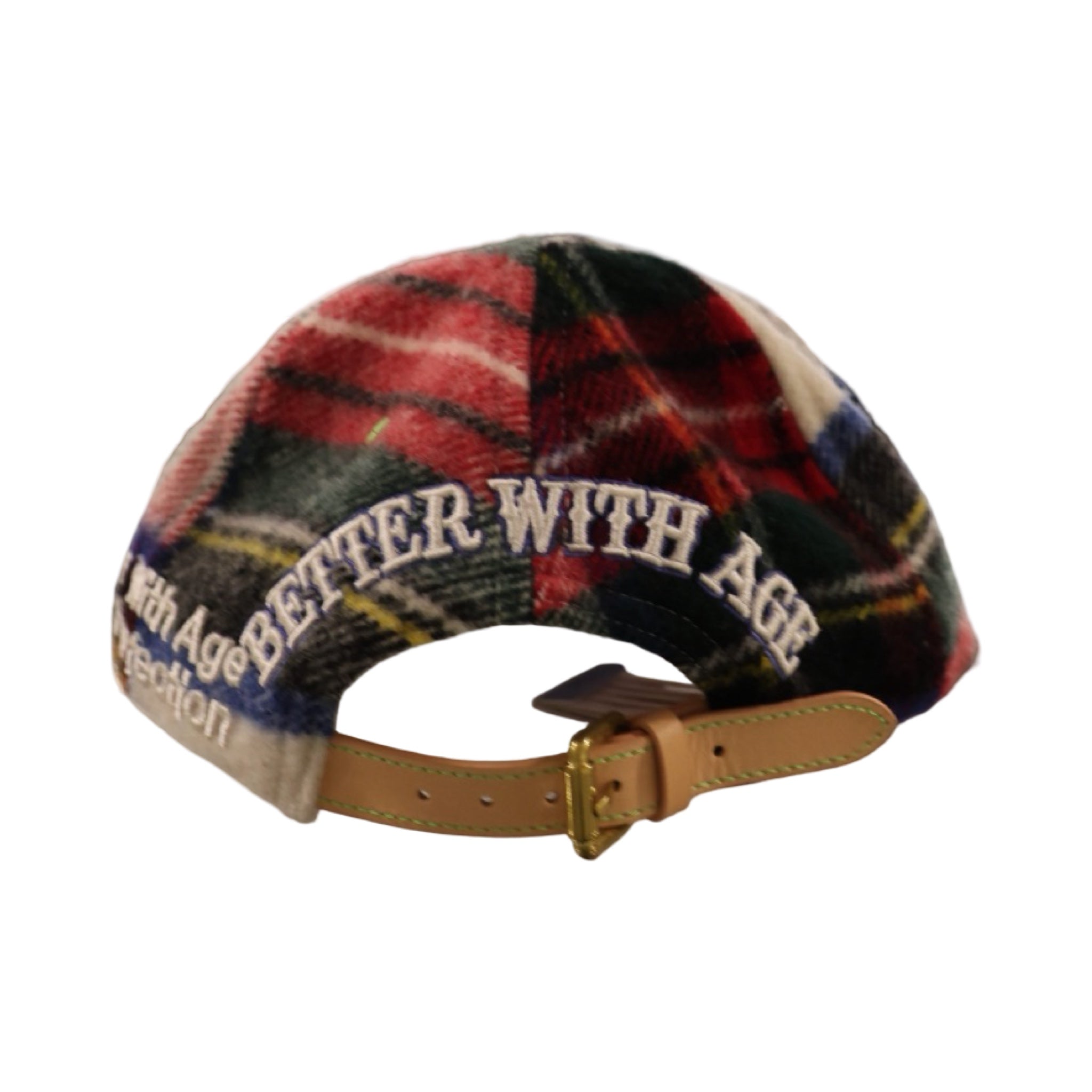 *Better With Age Plaid Pattern Reconstructed Hat #4