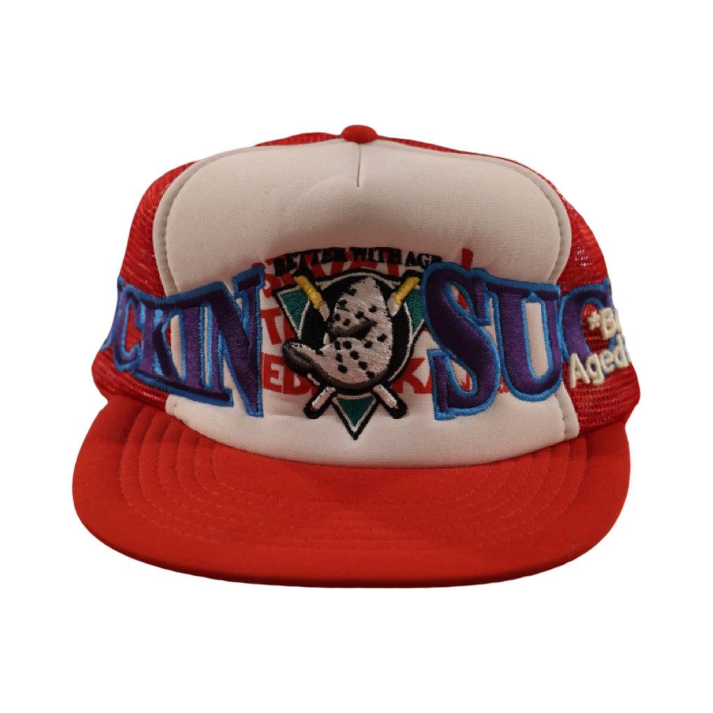 *Better With Age Might Vintage Hat White/Red #7