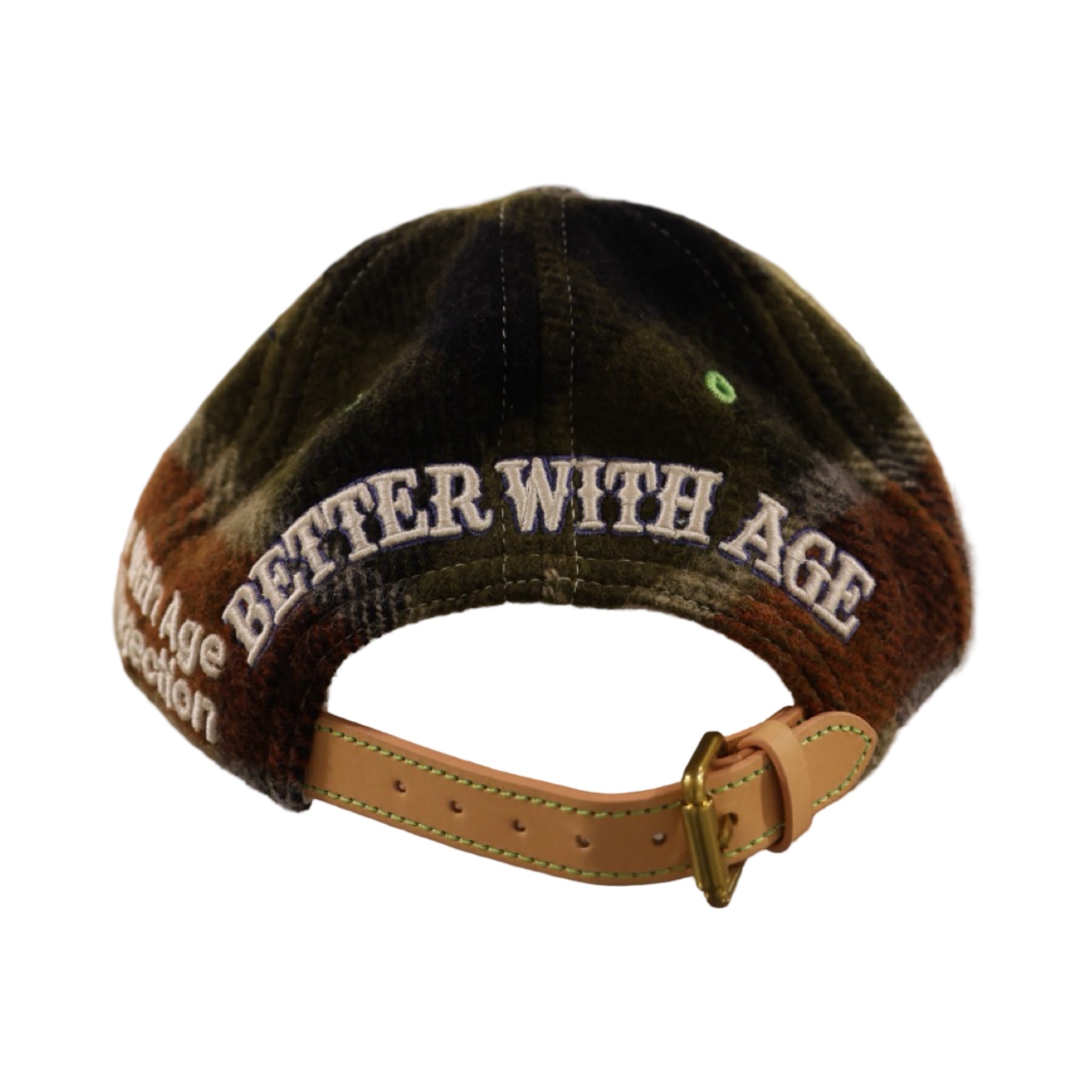 *Better With Age Plaid Pattern Reconstructed Hat #2