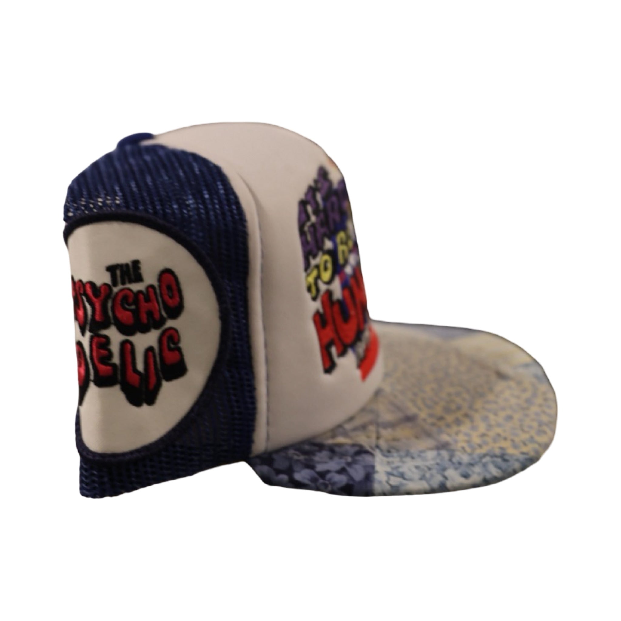 *Better With Age Dammed Vintage White/Blue Hat #12