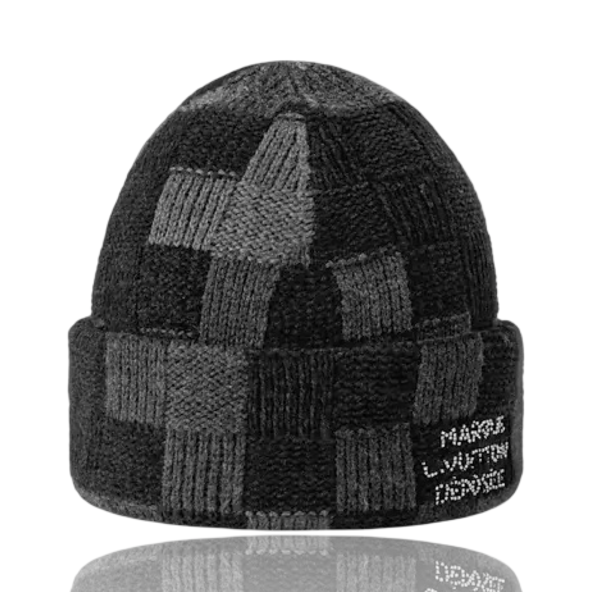 Louis Vuitton LV Denim Black Wool Beanie