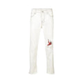 Enfants Riches Déprimés White Plaid Patch Denim Jeans