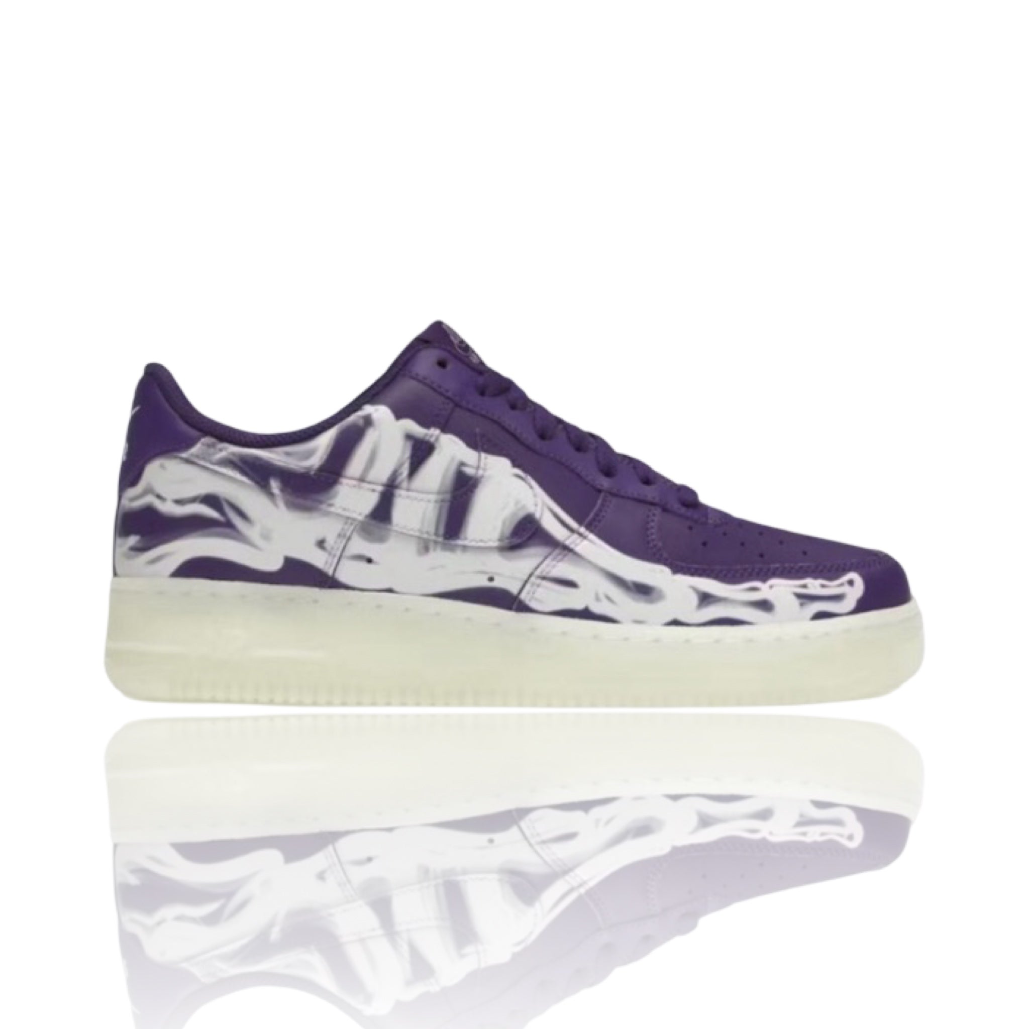 Nike Air Force 1 Low Purple Skeleton Halloween