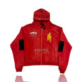 Triple Sevens Moto Complex Red Zip Up