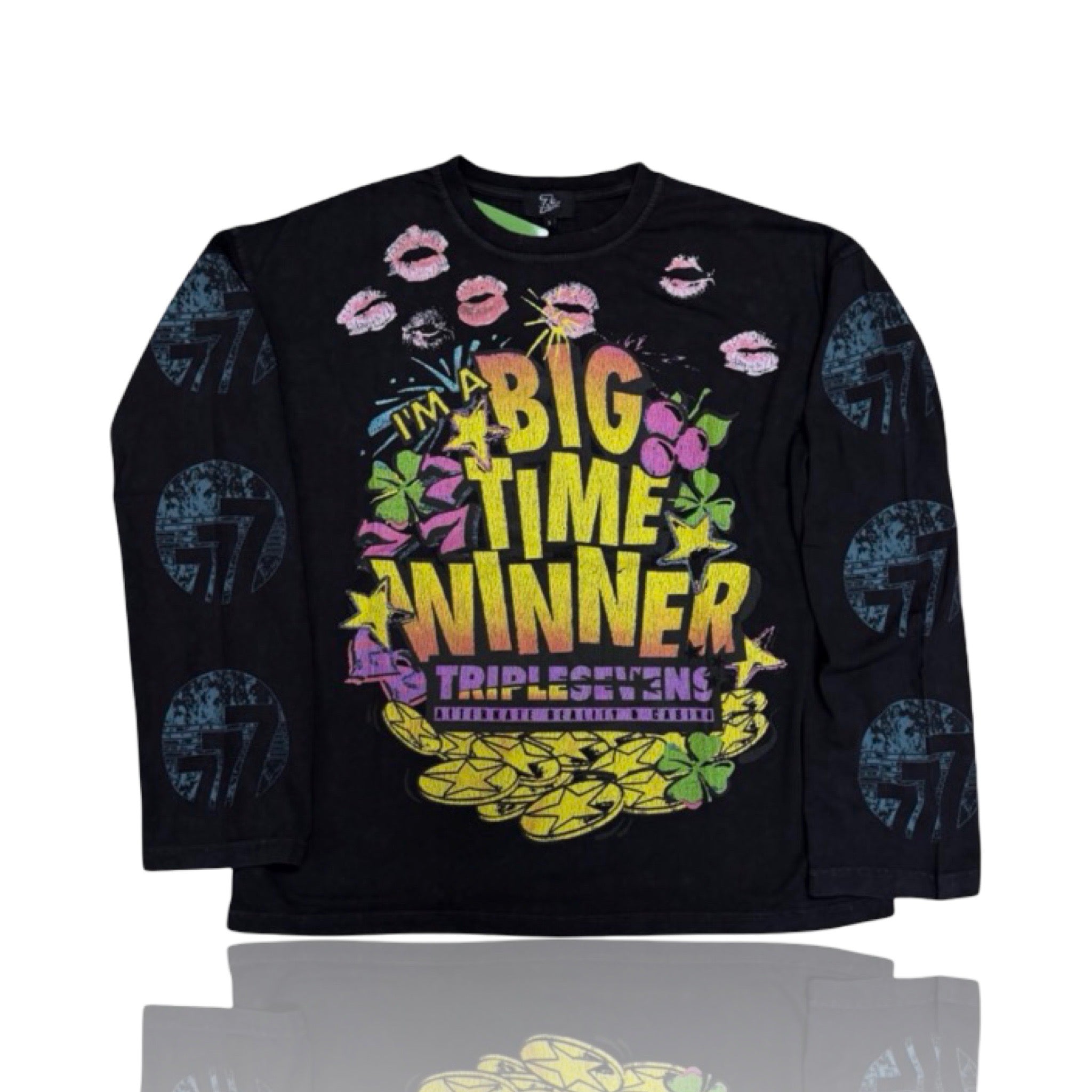 Triple Sevens Lucky Kiss Longsleeve White