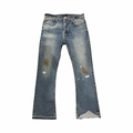 Enfants Riches Déprimés Burnt Distressed Flare Jeans